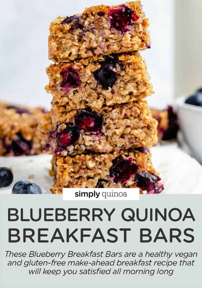 Blueberry Breakfast Bars {GlutenFree & Vegan} Simply Quinoa