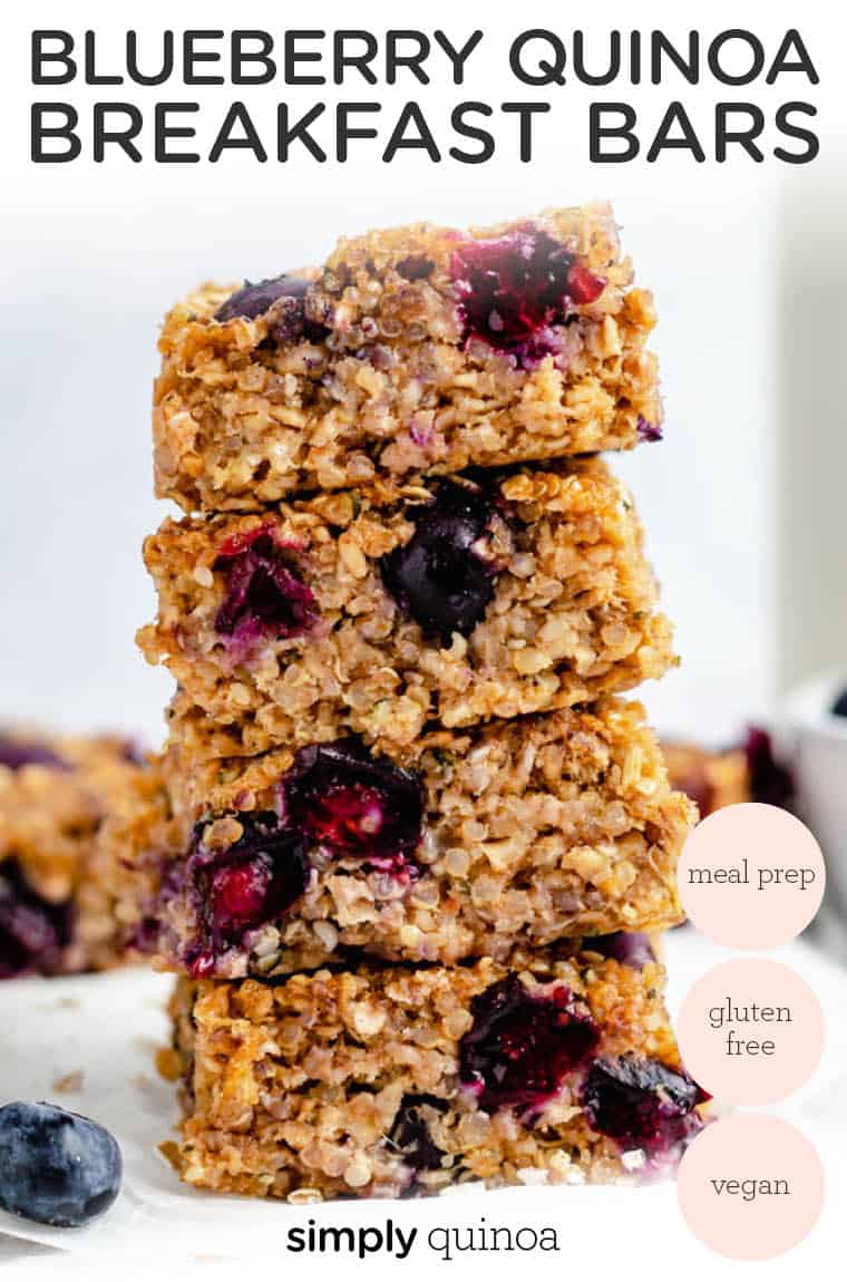 Blueberry Breakfast Bars {GlutenFree & Vegan} Simply Quinoa