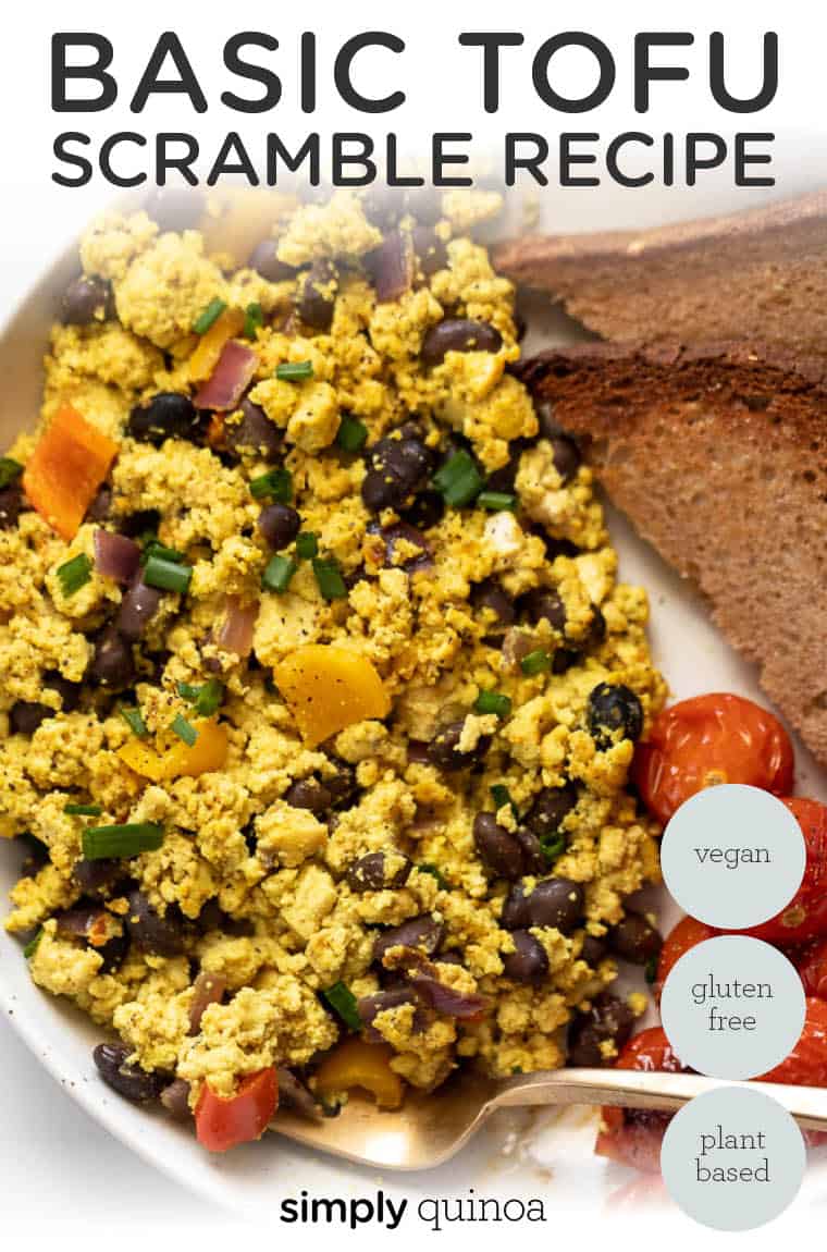Basic Tofu Scramble Recipe {With 4 Variations} Simply Quinoa