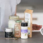 ingredients for a monk fruit drink on a counter in a kitchen