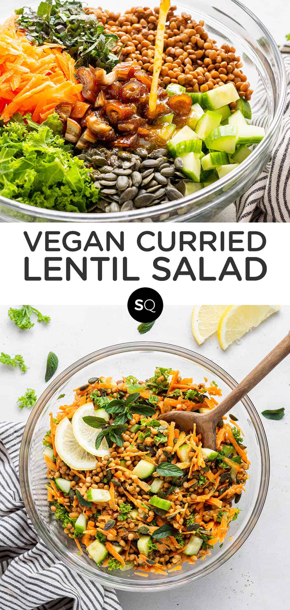 Curried Lentil Salad (Easy Vegan Meal Prep) - Simply Quinoa