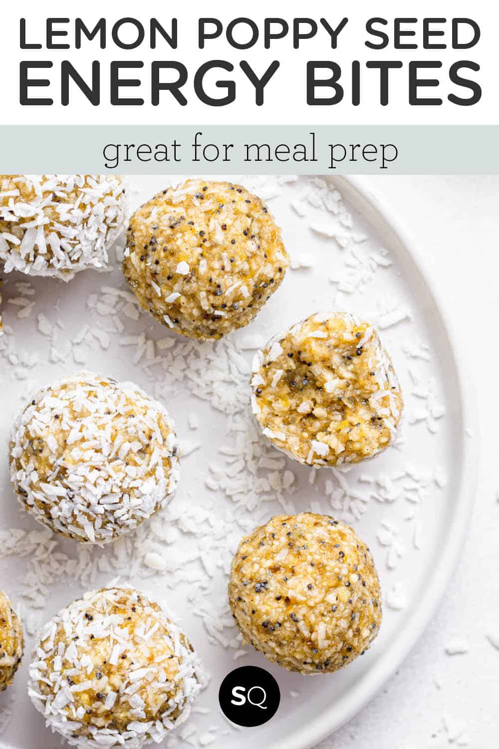 Lemon Poppy Seed Energy Bites (High Protein Snack) Simply Quinoa