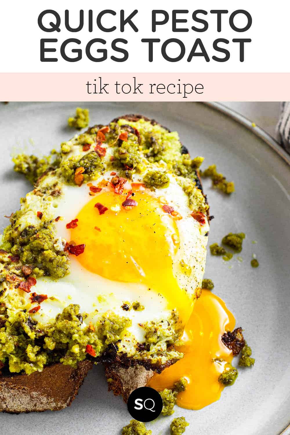 Quick Pesto Eggs with Avocado Simply Quinoa