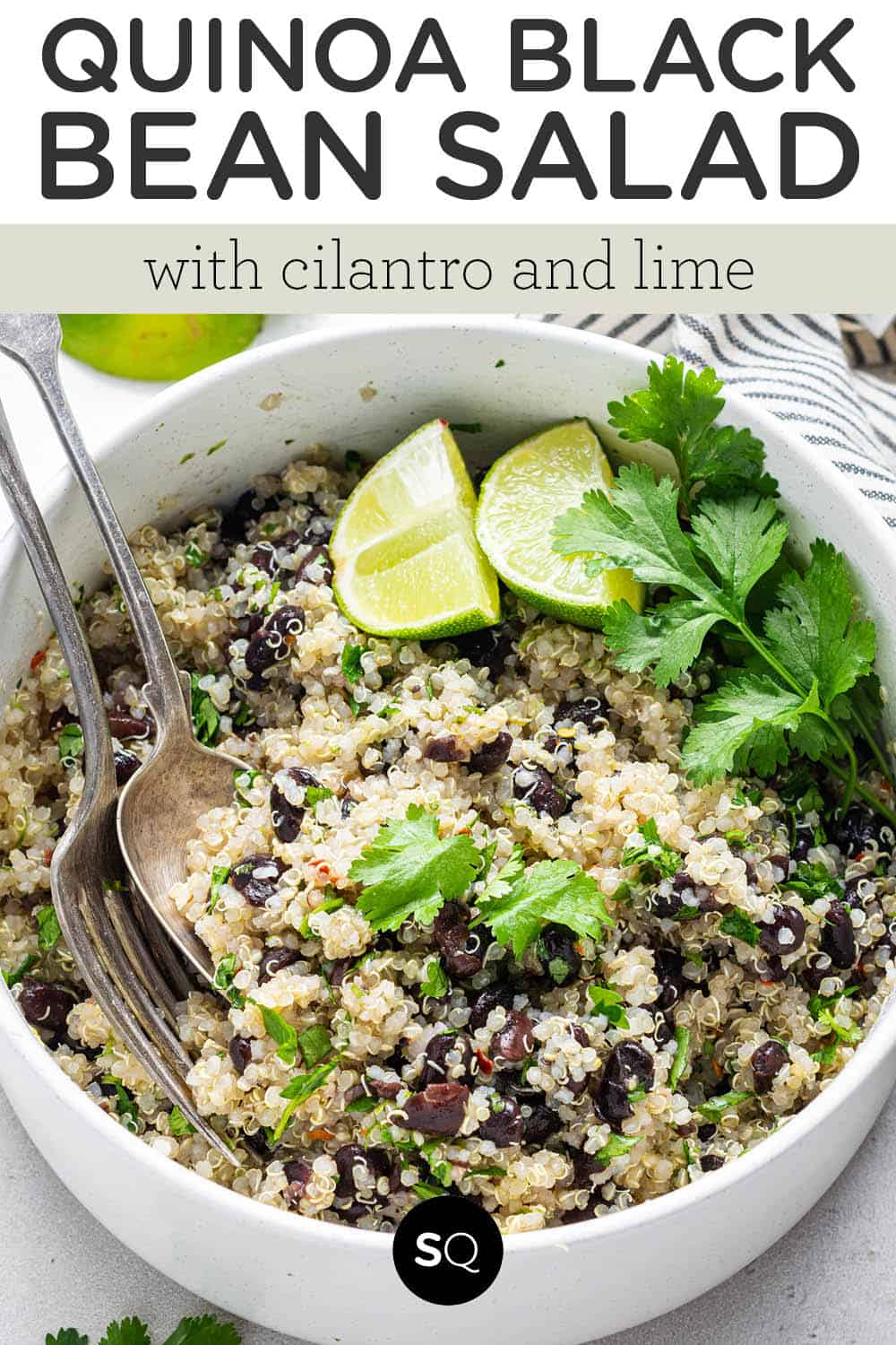 Quinoa Black Bean Salad with Cilantro and Lime (GF) Simply Quinoa