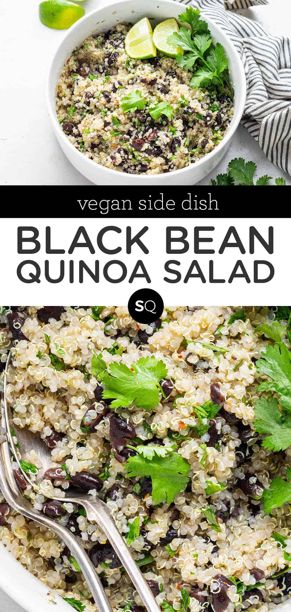 Quinoa Black Bean Salad with Cilantro and Lime (GF) Simply Quinoa