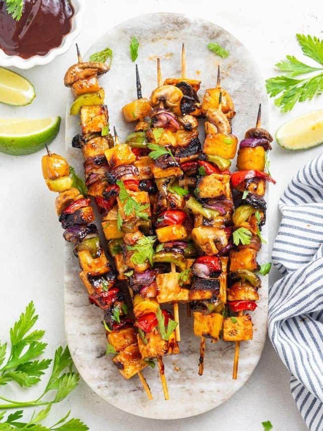 Grilled Pineapple & Tofu Kebabs Simply Quinoa