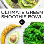 green smoothie bowl text overlay