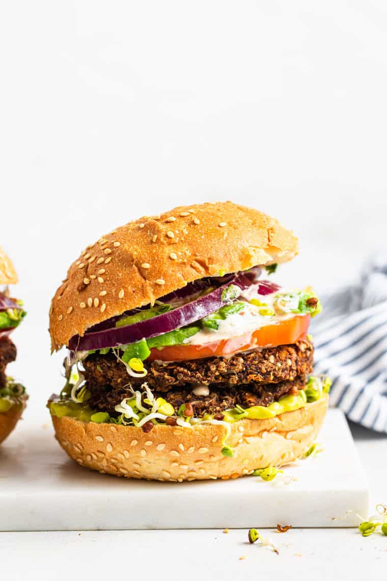 Sweet Potato Black Bean Burgers [V & GF] - Simply Quinoa