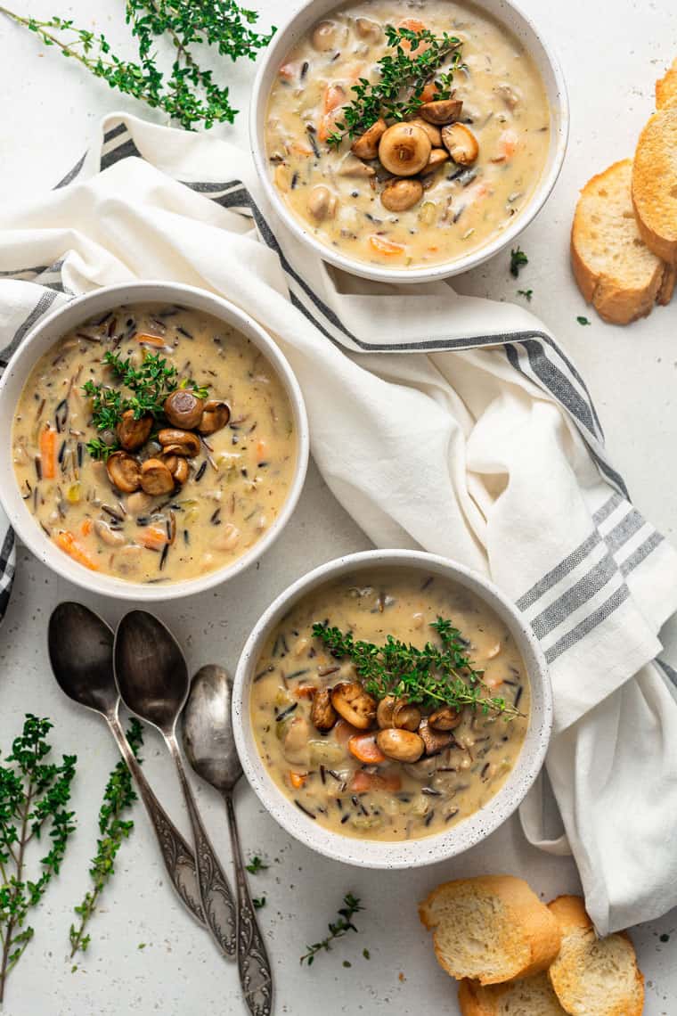 creamy mushroom and wild rice soup 3 Can Rabbits Eat Mushrooms (Button, Chestnut, Portobello, Wild)