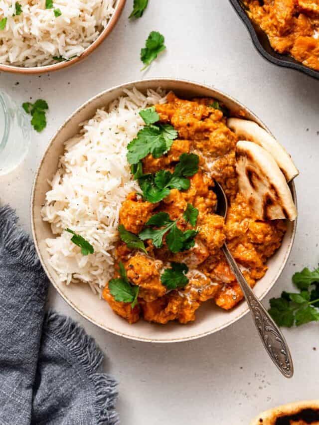 Creamy Sweet Potato & Red Lentil Curry
