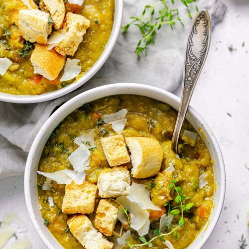 Slow Cooker Vegan Split Pea Soup Simply Quinoa
