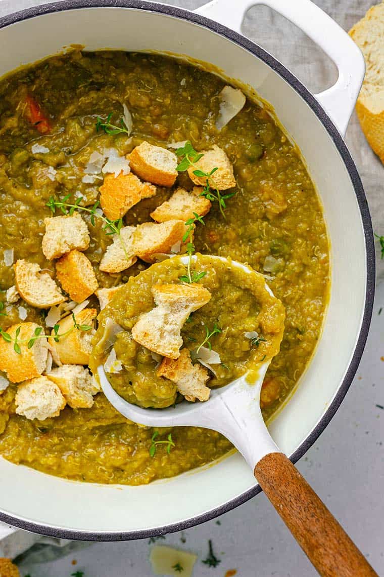 Slow Cooker Vegan Split Pea Soup Simply Quinoa