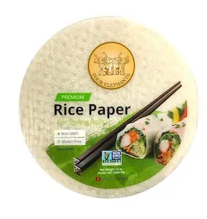 rice paper wrappers for spring rolls or dumplings
