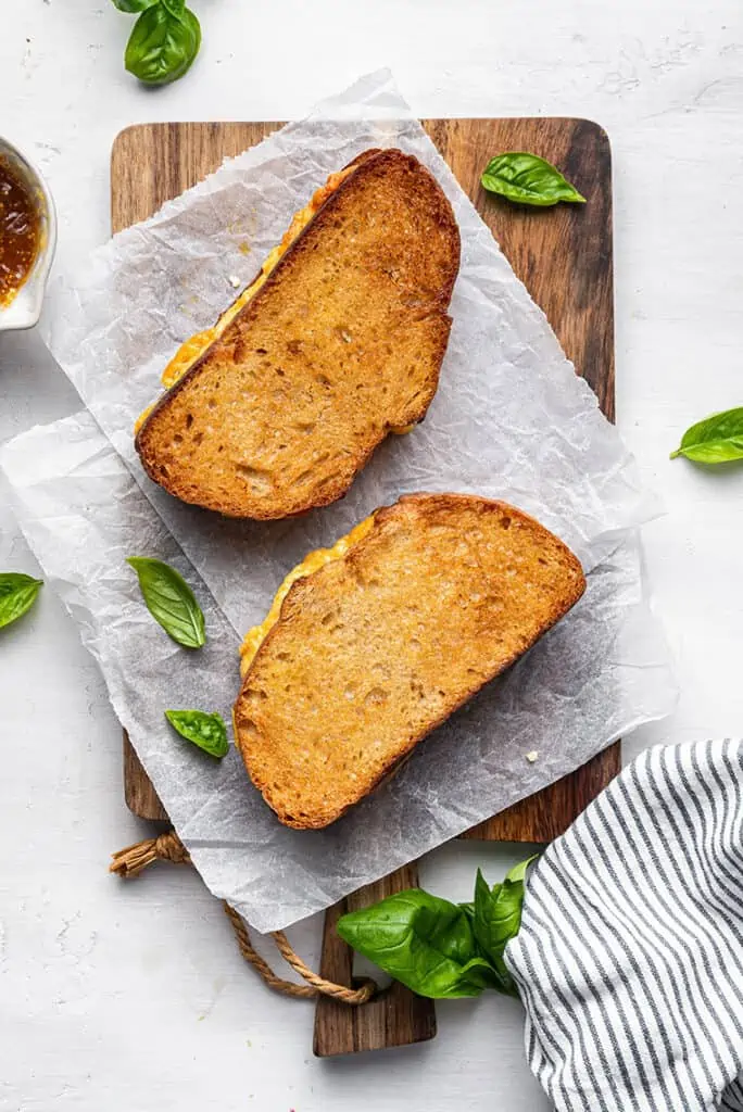 air fryer vegan grilled cheese