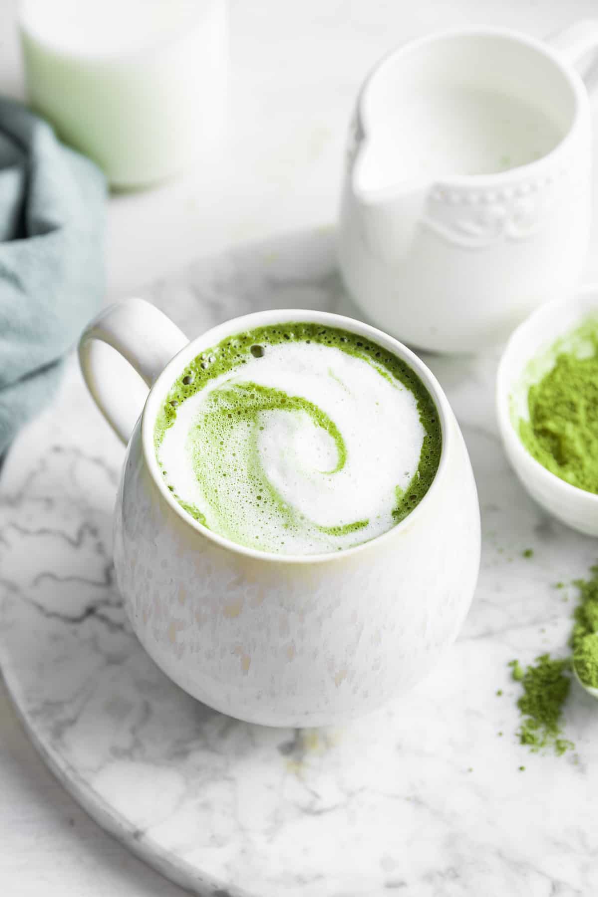 Sit, Chill & Drink Matcha White Glossy Mug - How Matcha