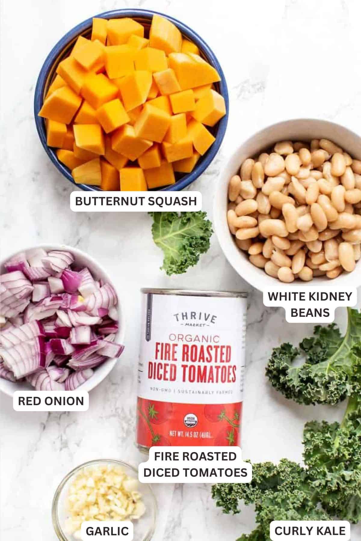 This Tuscan-inspired kale and white bean soup is rich and comforting, filled with flavorful veggies and hearty beans. Perfect for chilly days! Ingredients for Tuscan Kale White Bean Soup.