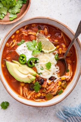 Easy Chicken Taco Soup | Simply Quinoa
