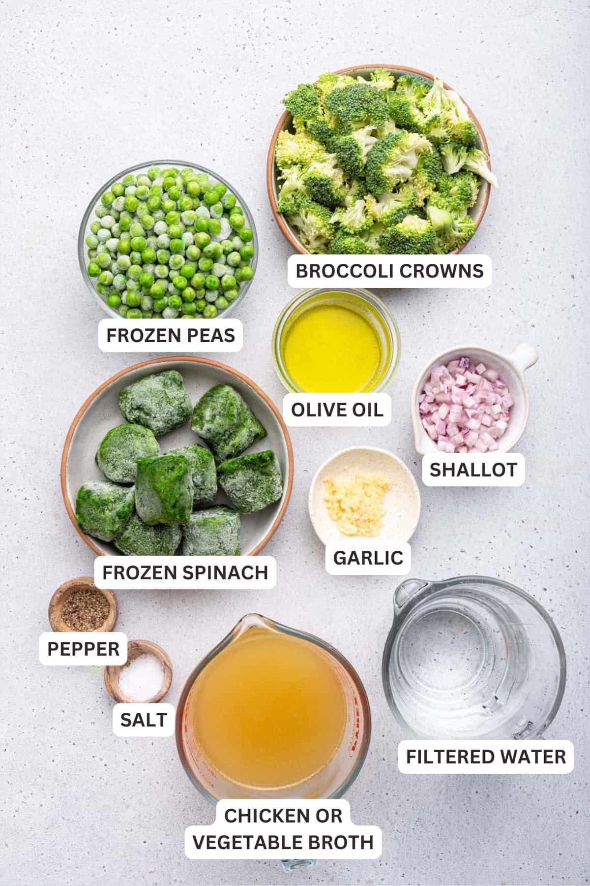 Ingredients for Detox Soup.