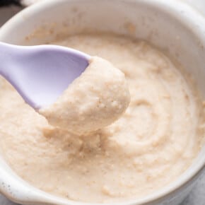Spoonful of baby oatmeal