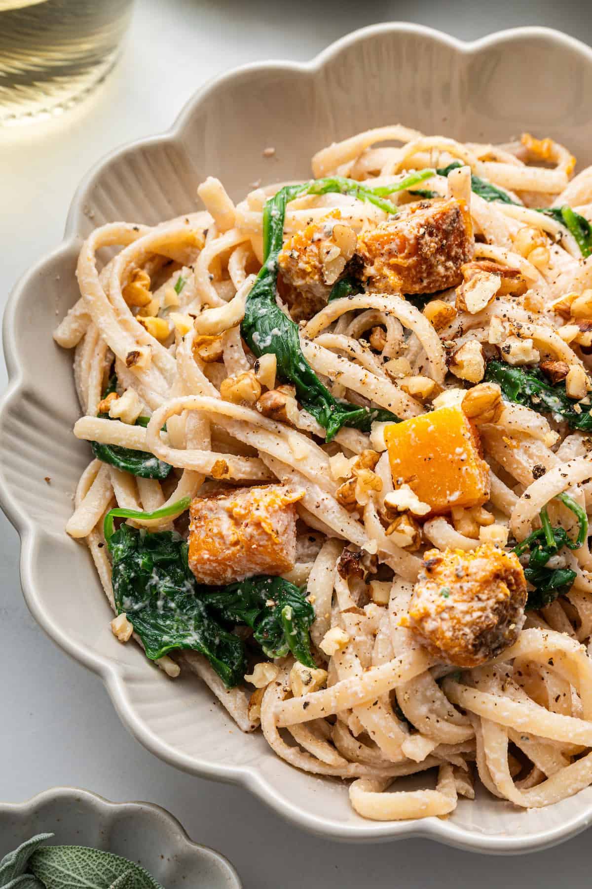 Walnut Pasta With Butternut Squash