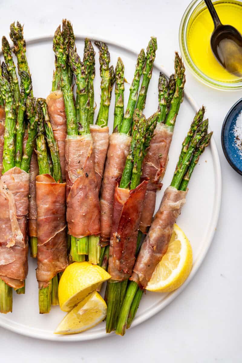 Air Fryer Prosciutto Wrapped Asparagus Simply Quinoa