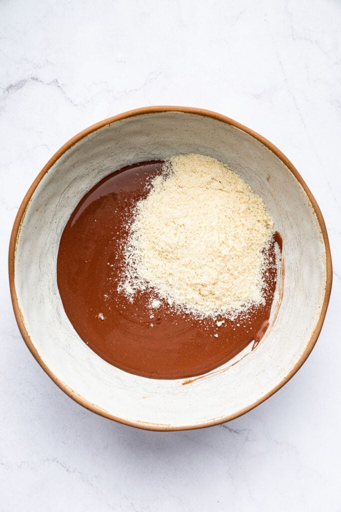 Almond flour added to edible brownie batter