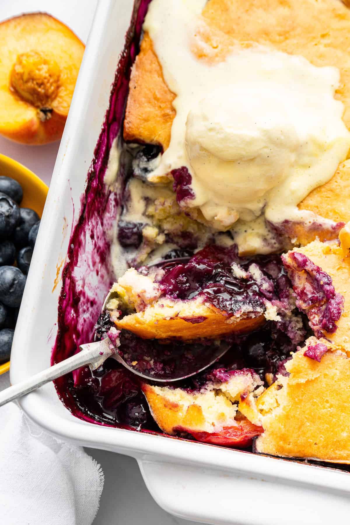 Blueberry Peach Cobbler