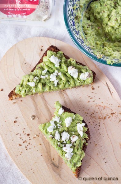 Avocado Toast with Quinoa via @alyssarimmer