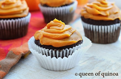 Grain-Free Halloween Chocolate Cupcakes | Gluten-Free 