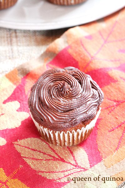 Grain-Free Pumpkin Cupcakes | Gluten-Free | Queen of Quinoa