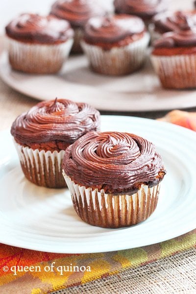 Grain-Free Pumpkin Cupcakes | Gluten-Free | Queen of Quinoa