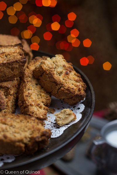 Meyer Lemon Almond Biscotti via Queen of Quinoa (@alyssarimmer)