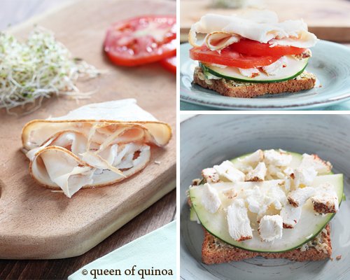 Open Faced Turkey Sandwich | Gluten-Free | Queen of Quinoa