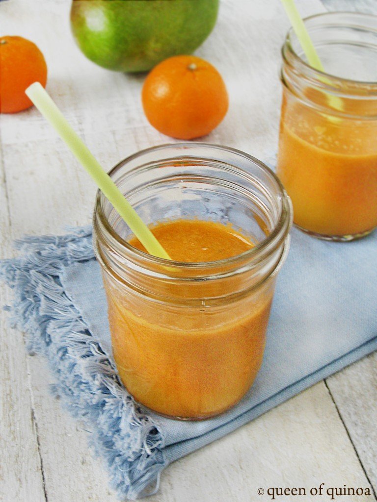 Orange Mango Juice_Queen of Quinoa Mango Orange Juice with Cardamom
