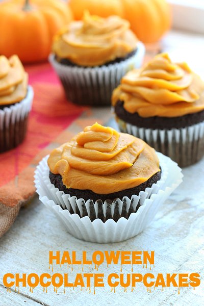 Paleo Halloween Chocolate Cupcakes | Gluten-Free Paleo Halloween Chocolate Cupcakes | Gluten-Free