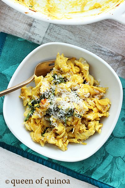 Pumpkin & Chicken Baked Pasta | Gluten-Free | Queen of Quinoa