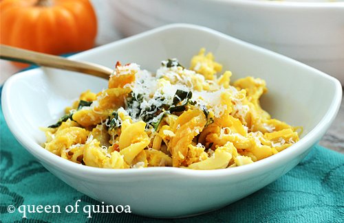 Pumpkin & Chicken Baked Pasta | Gluten-Free | Queen of Quinoa