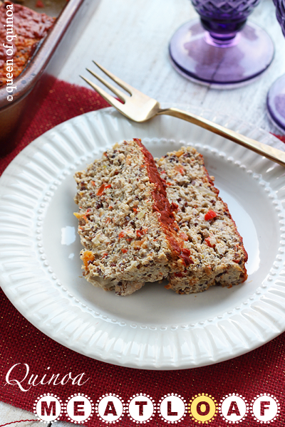 A Gluten-Free Turkey Quinoa Meatloaf with Vegetables via Simply Quinoa turkey-quinoa-meatloaf-with-vegetables
