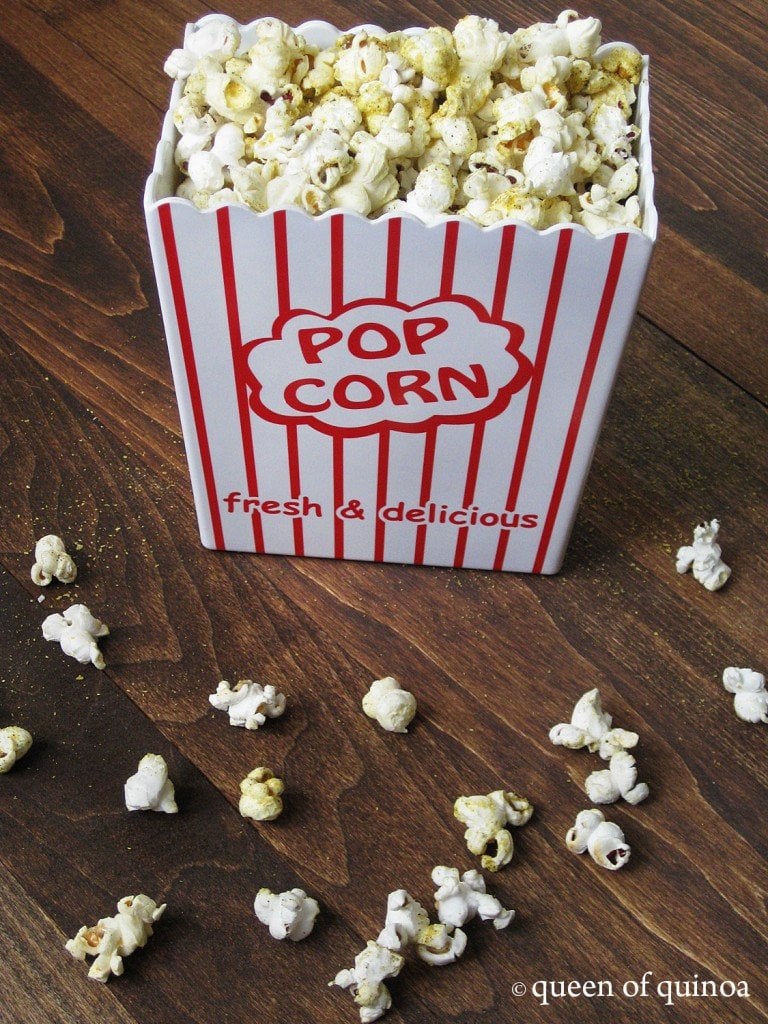 Salt & Pepper Popcorn {gluten-free & vegan} | Queen of Quinoa