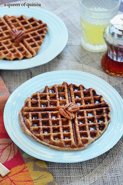 Sweet Potato Pineapple Quinoa Waffles | Gluten-Free | Queen of Quinoa