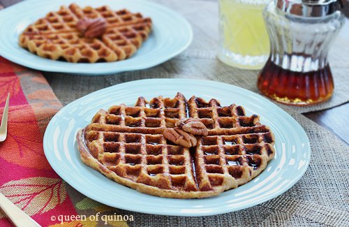 Sweet Potato Pineapple Quinoa Waffles | Gluten-Free | Queen of Quinoa