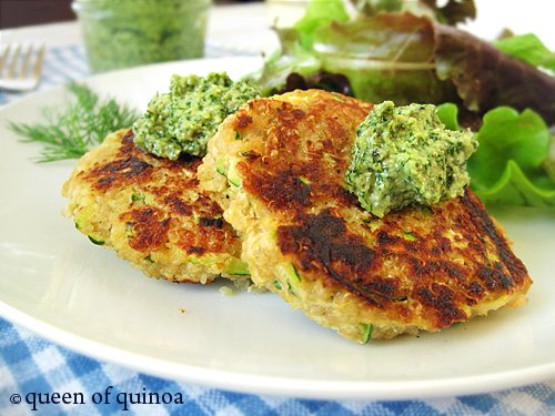 Zucchini Salmon Cakes | Gluten-free & Quinoa | Queen of Quinoa