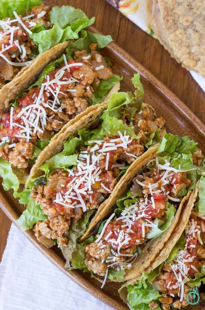 Lightened Up Turkey Tacos with Gluten-Free Wraps 