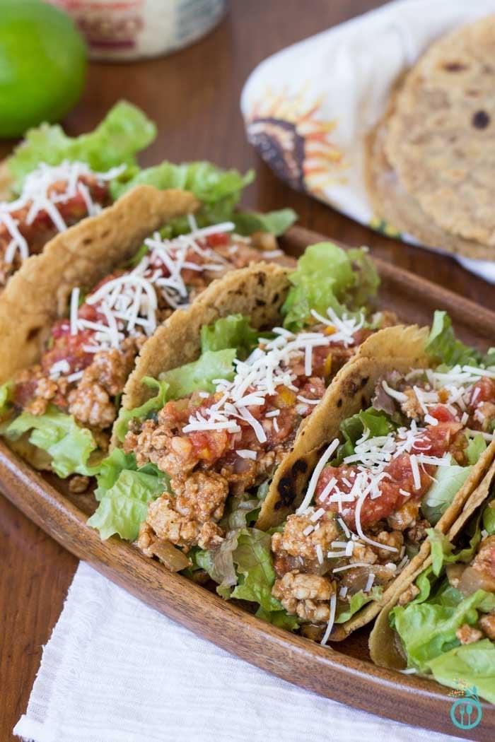 Healthy Turkey Tacos with Gluten-Free Wraps 