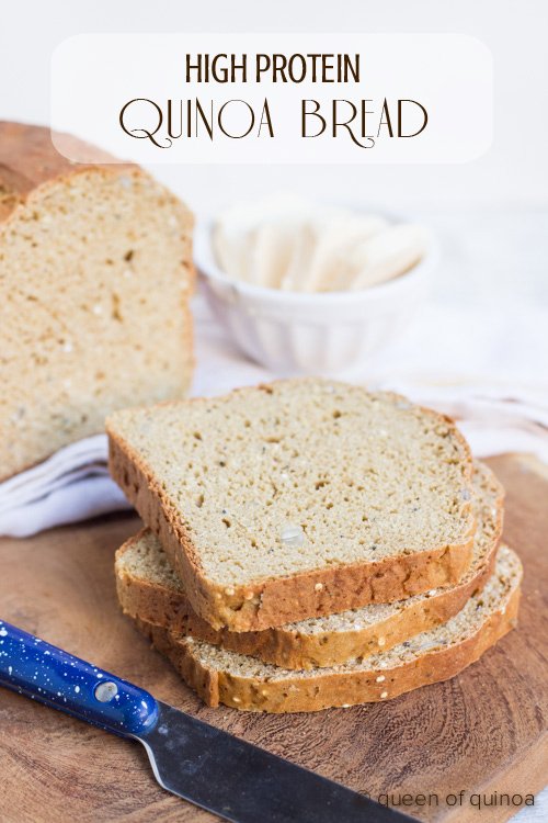 High Protein Quinoa Bread using Bob's Red Mill Quinoa flour