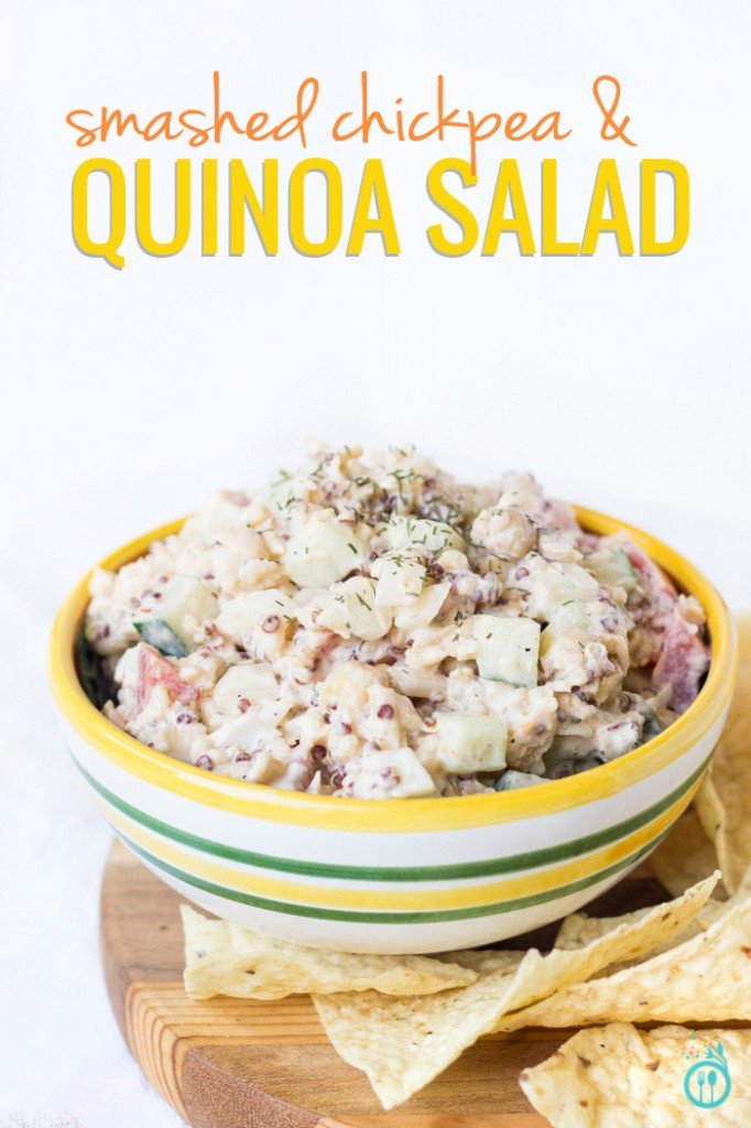 Smashed Chickpea & Quinoa Salad - just in time for summer! Smashed Chickpea & Quinoa Salad - just in time for summer!