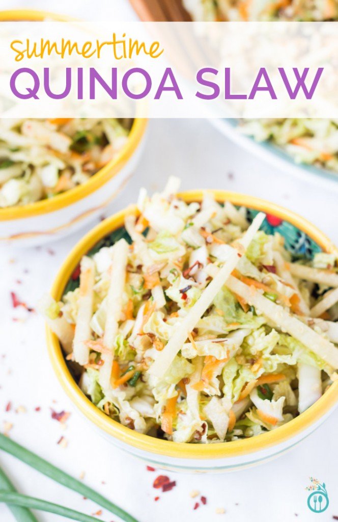Summertime Asian Quinoa Slaw