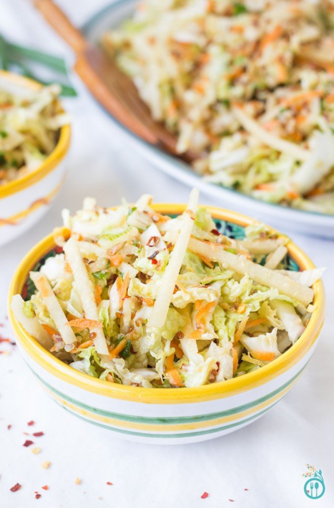 Summertime Asian Quinoa Slaw - just in time for those BBQ cookouts!