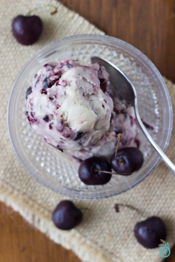 Vegan Cherry Ice Cream